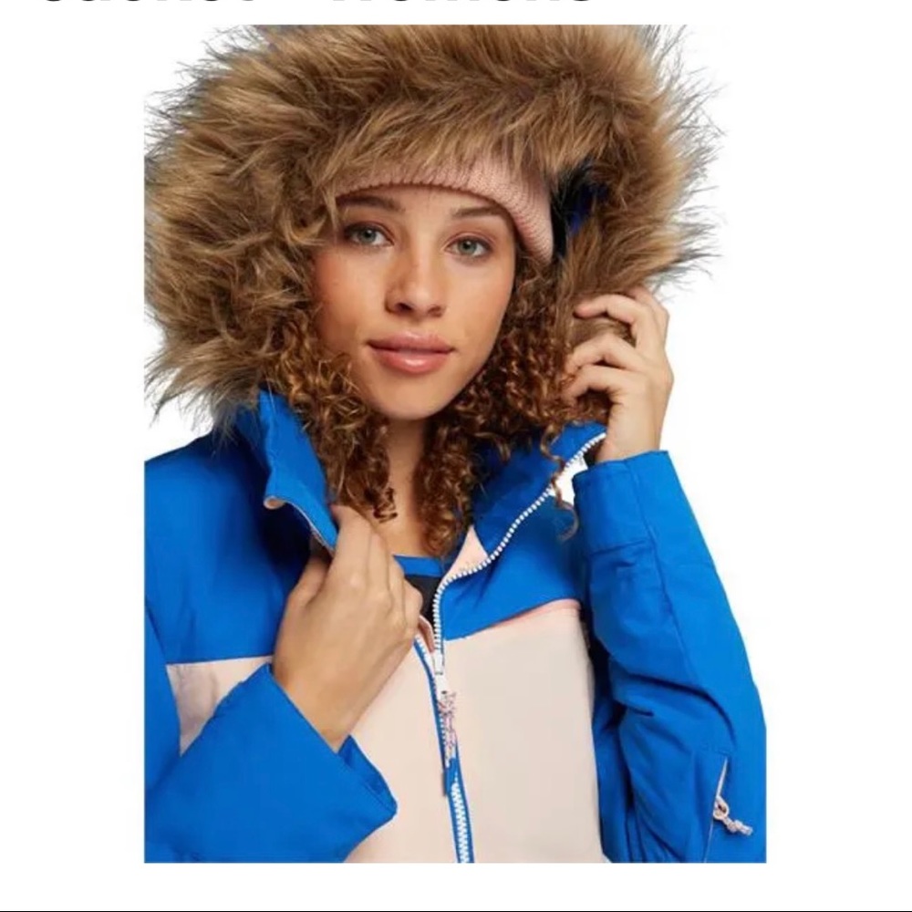 Burton Lelan Snowboard Ski Blue Pink Jacket women - Picture 5 of 9